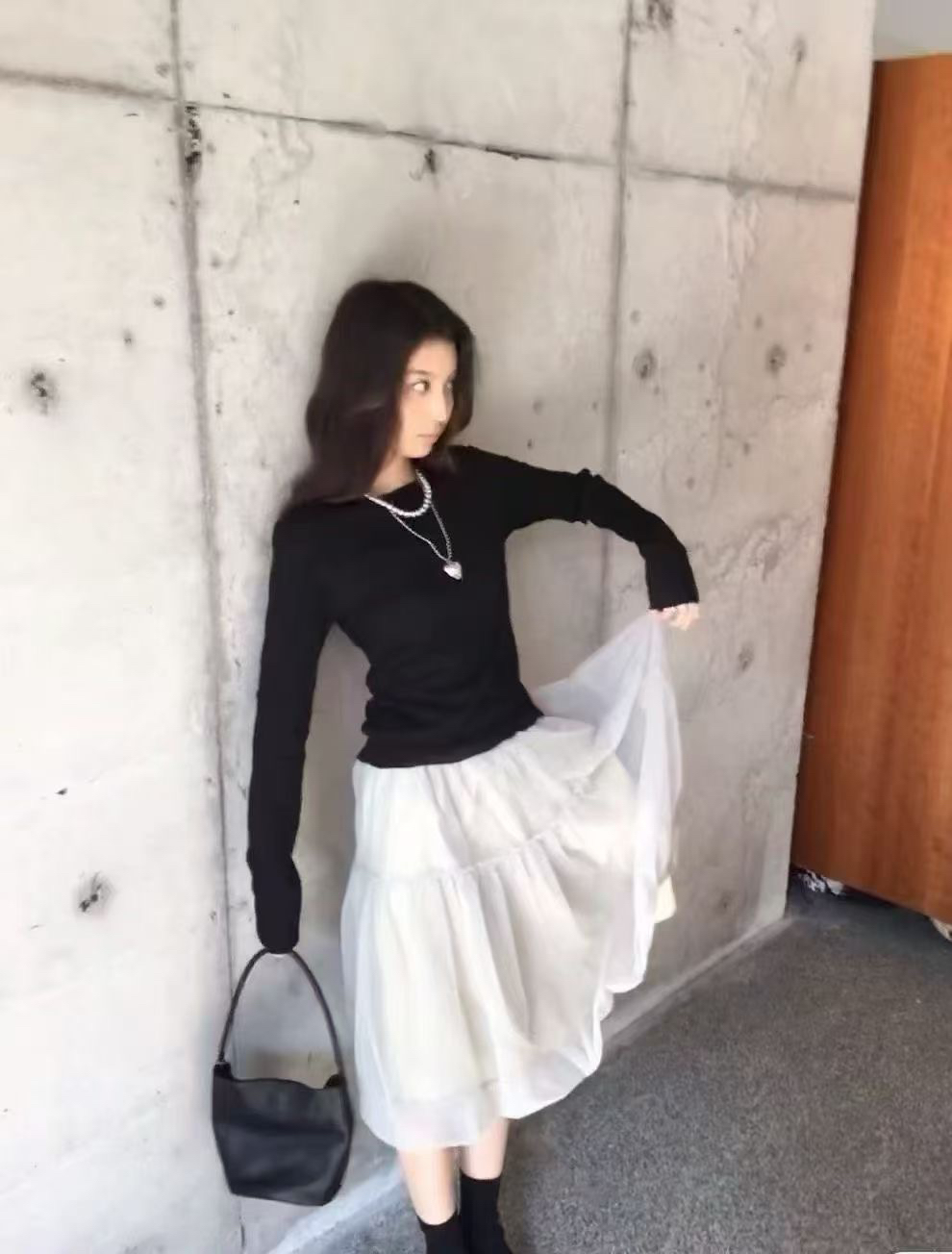 sea and salt海盐正版纱裙清冷松弛感半裙