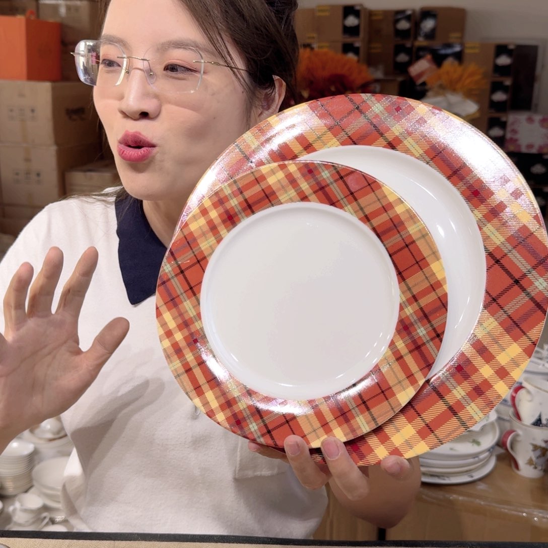 骨瓷10.5英寸平盘27cm➕小盘