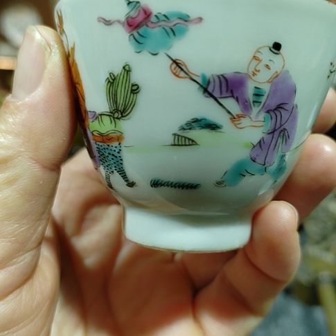 古***店白瓷茶杯漂亮好看精美