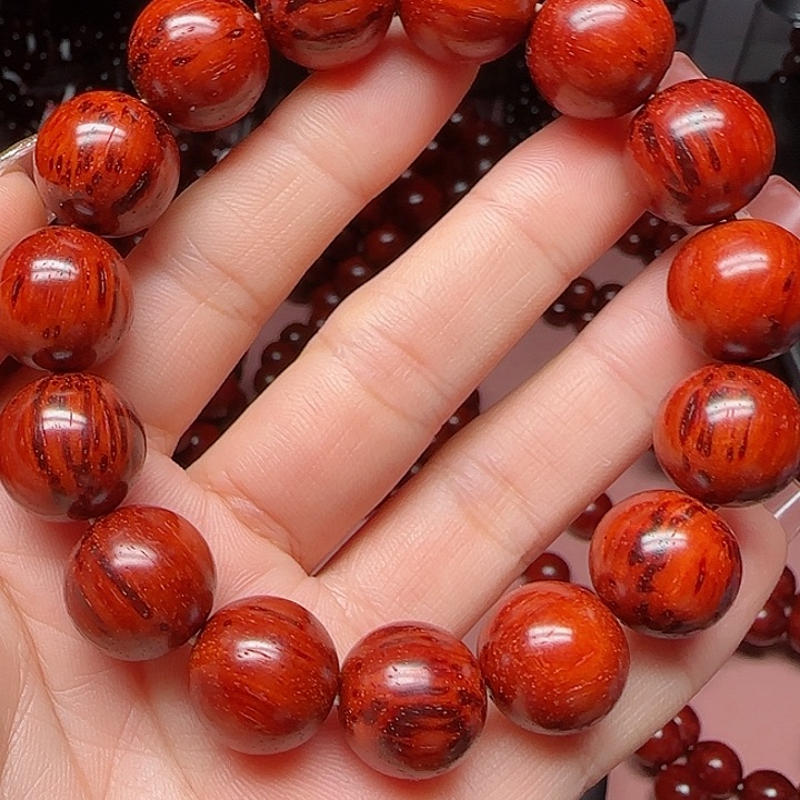 小叶紫檀手串/手链拆房老料15/15