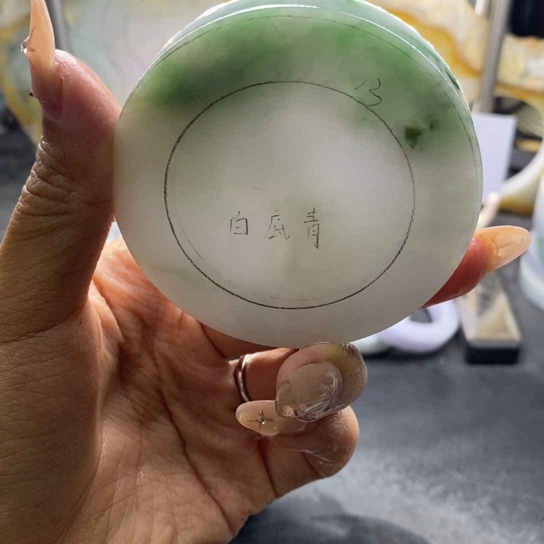 6***1定制翡翠未镶嵌翡翠手镯