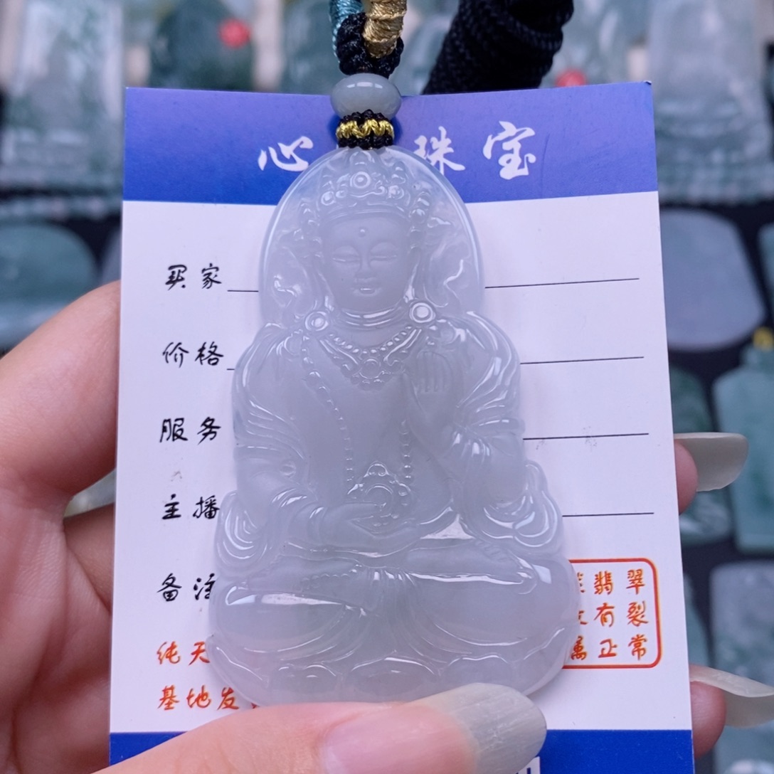 颈饰未镶嵌翡翠度母