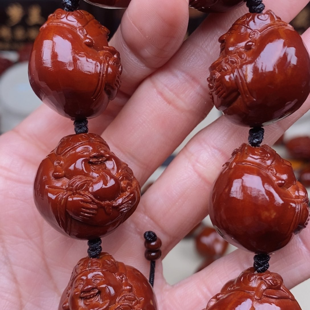 橄榄核手串西*财神，