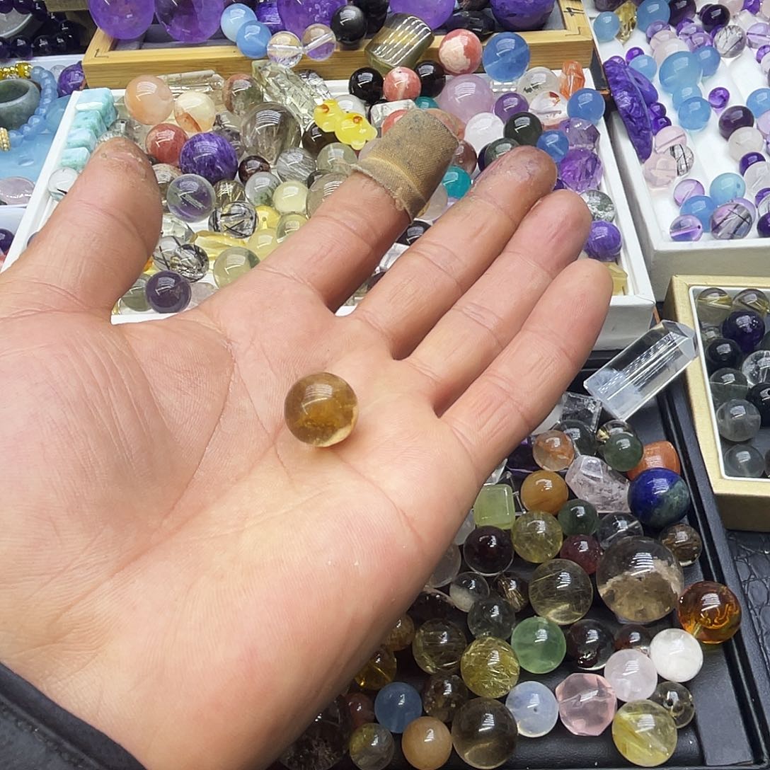 查罗石珠子合金鱼*