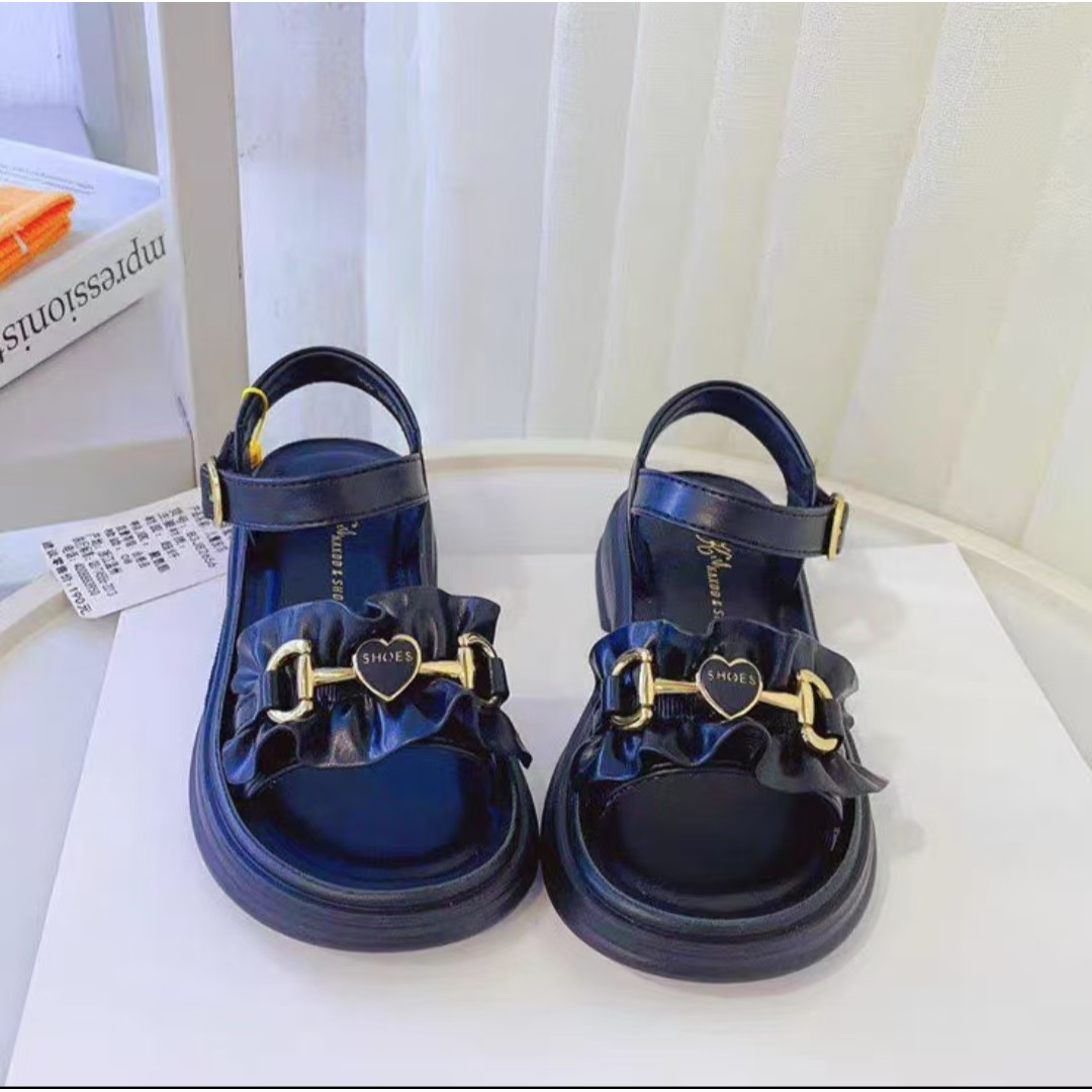 【新疆包邮26码】82656 夏季儿童小皮凉鞋 节日厚底