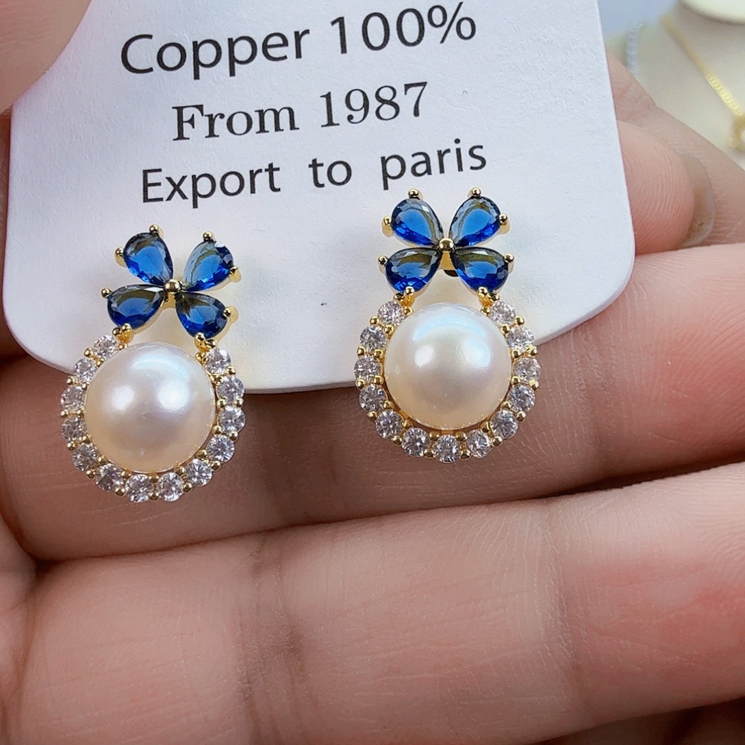 淡水珍珠耳饰未镶嵌