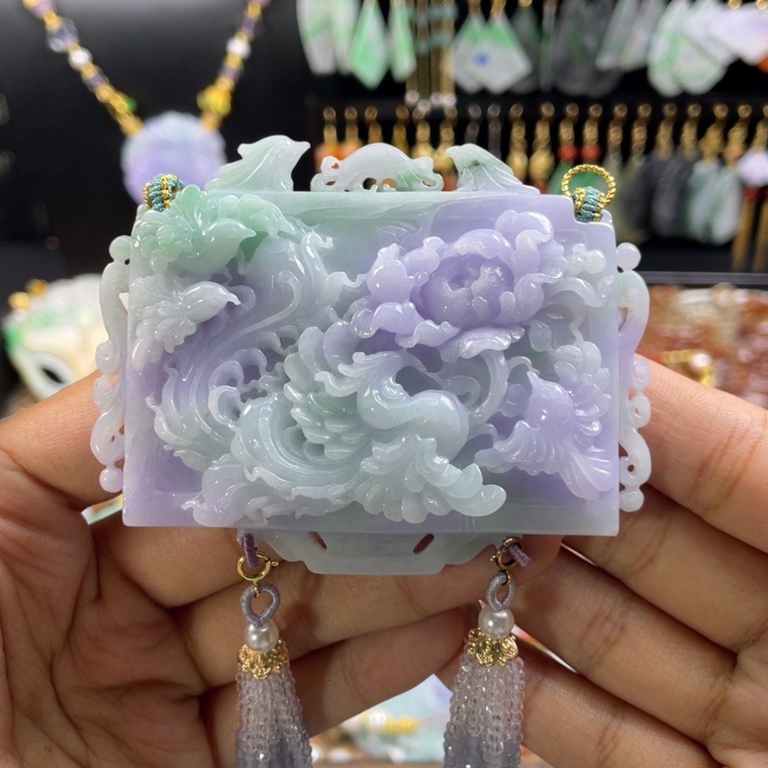 翡翠未镶嵌颈饰代编织
