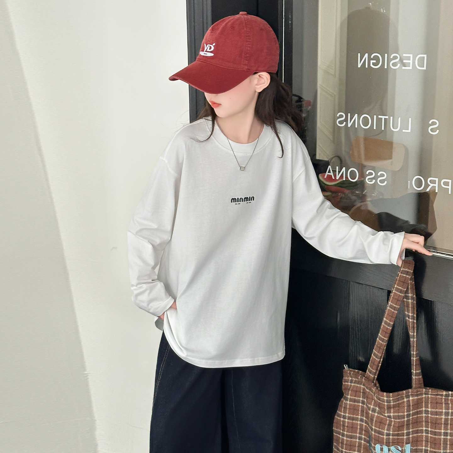 女大童秋季打底衫初高中生青少年长袖T恤内搭叠穿百搭神器t体恤衫