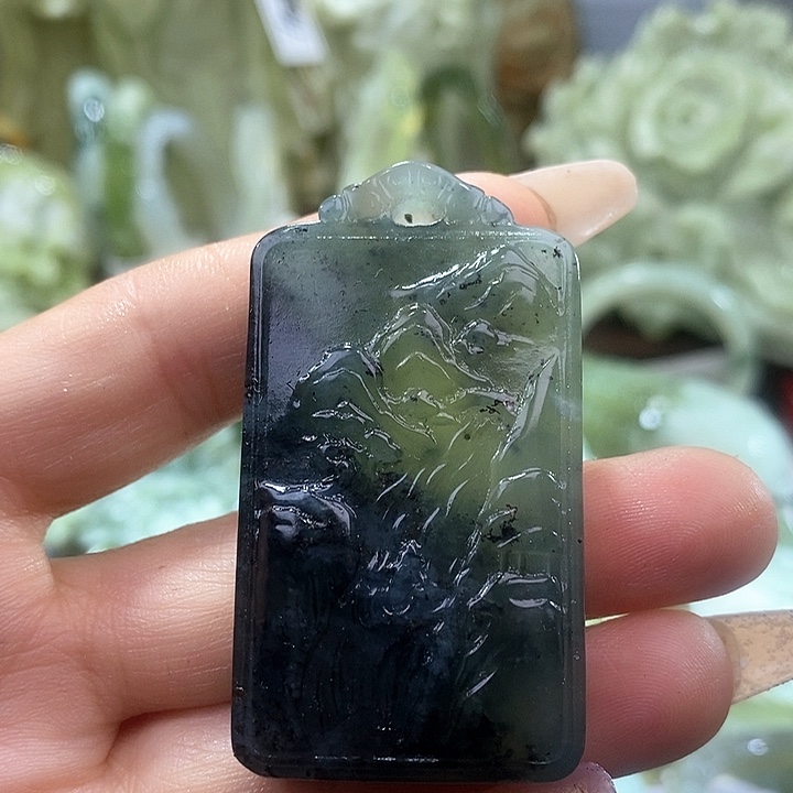 岫玉岫玉吊坠未镶嵌