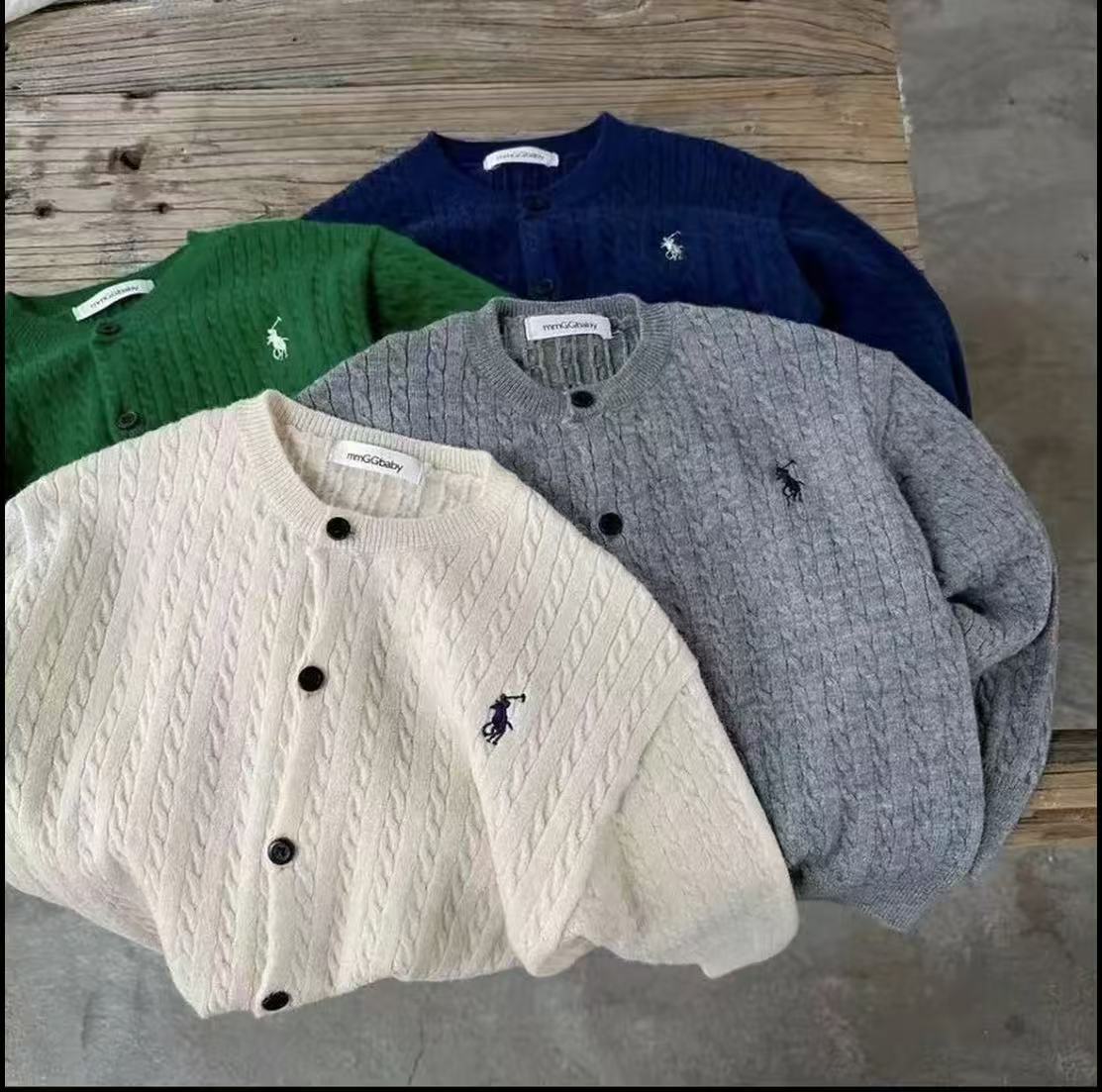 儿童毛衣春秋新款百搭男女童刺绣麻花针织衫拼色洋气女童秋装