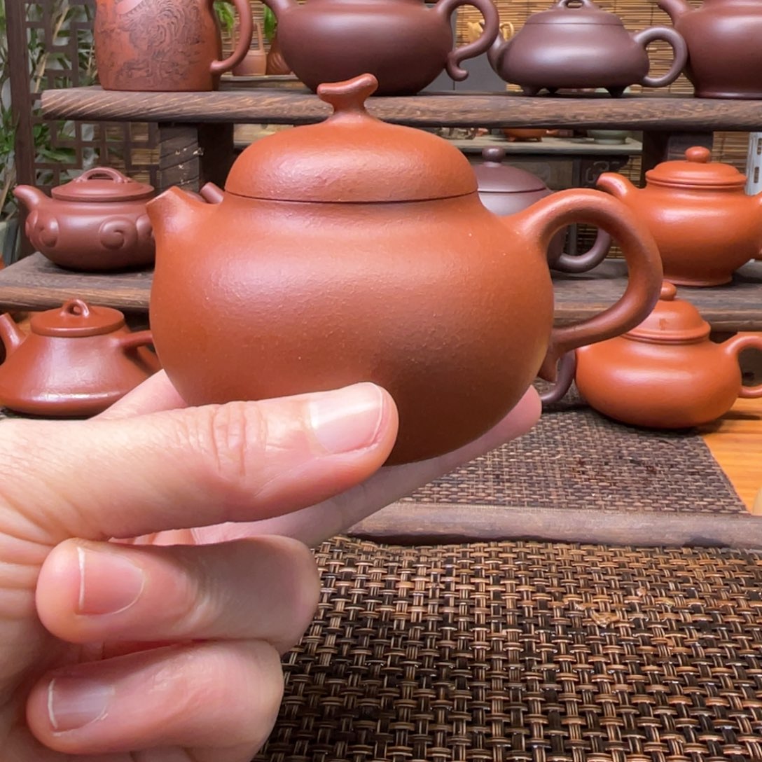 紫砂茶壶宜兴原矿紫砂手工制130