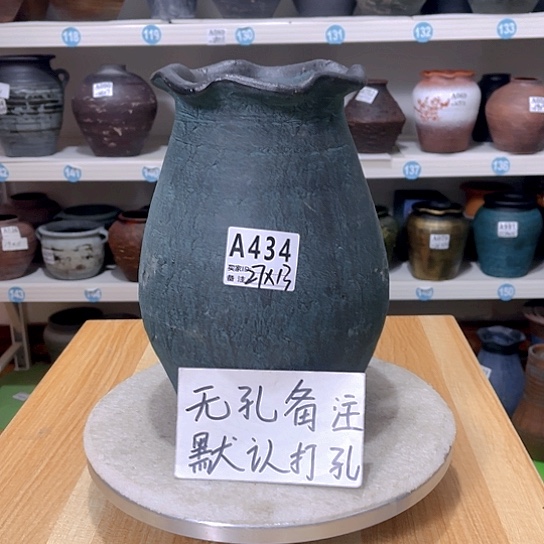 红陶手工制作工艺花盆