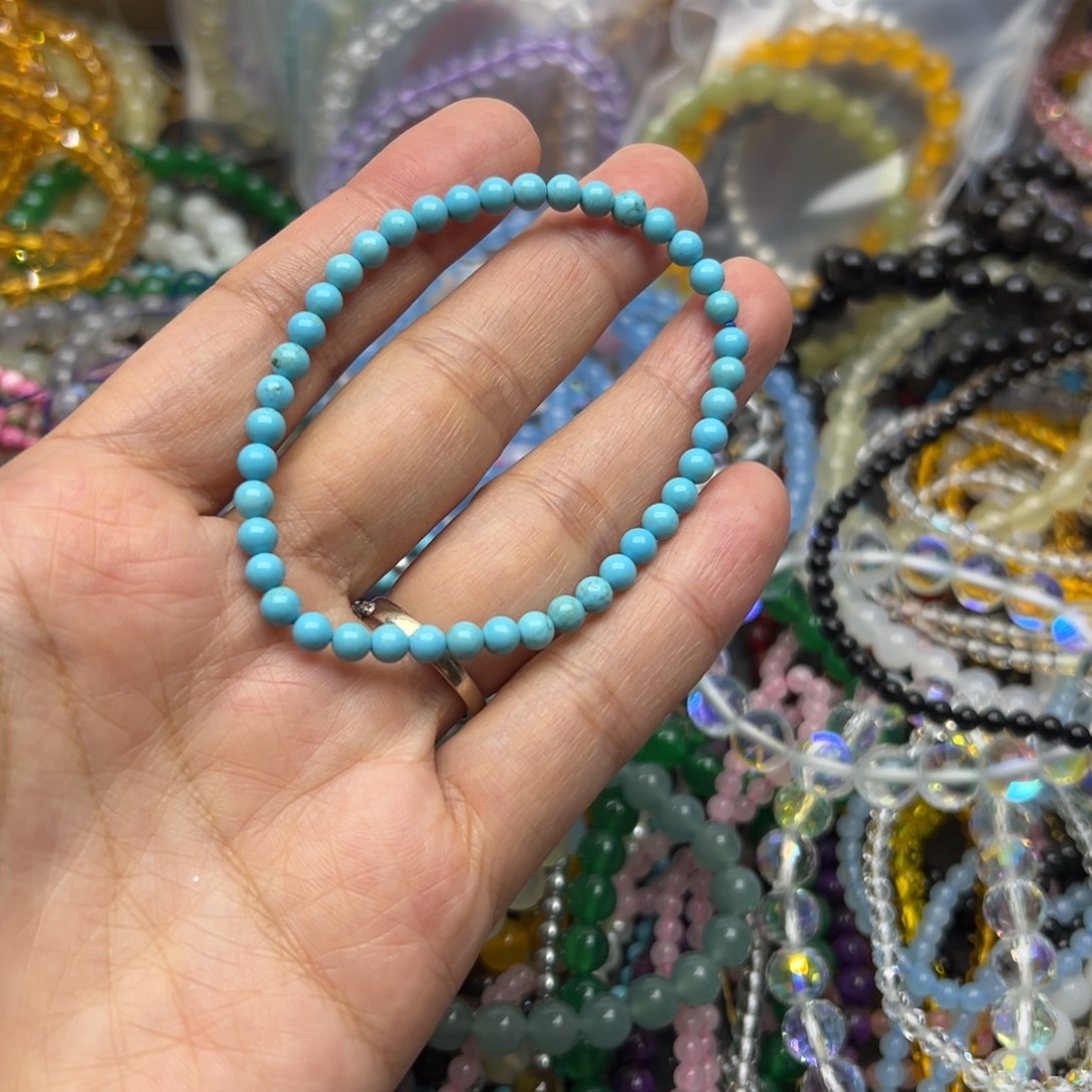 手链烟晶未镶嵌小绿松