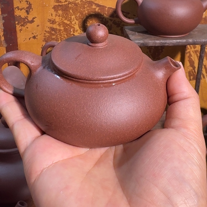 茶壶紫砂紫泥寒江150cc
