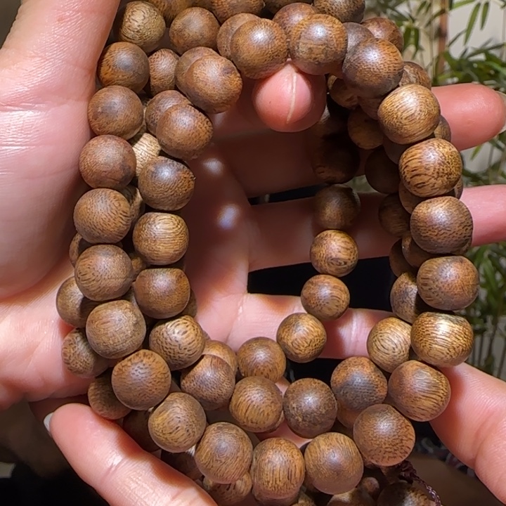 手串沉香海南老白棋1.1链子56克+