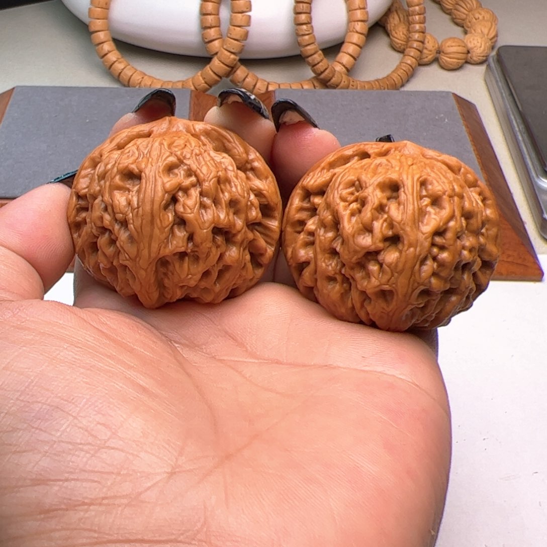 文玩核桃把件芳芳43红锦鲤