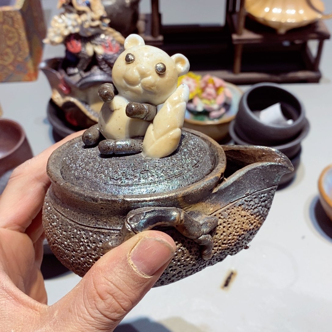 柴烧茶具陶瓷杯子