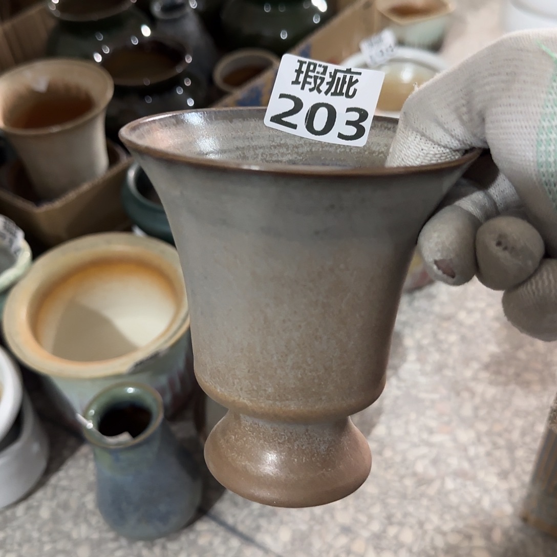 瓷片景德镇手工花盆