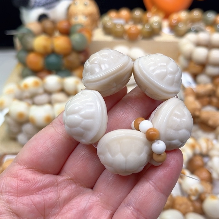 菩提根/象牙果手串富甲手捻瑕1-23-149