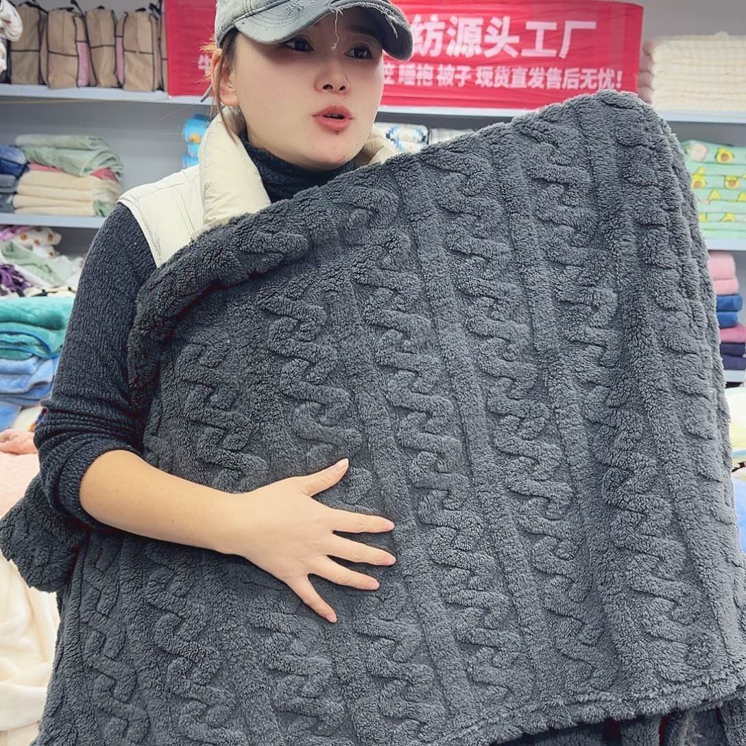 羊驼毛180.200塔夫绒剪花毯，速热
