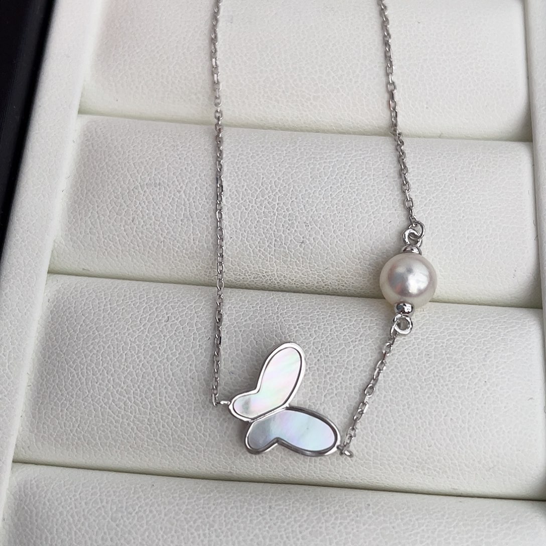 海水珍珠手绳银S925镶嵌