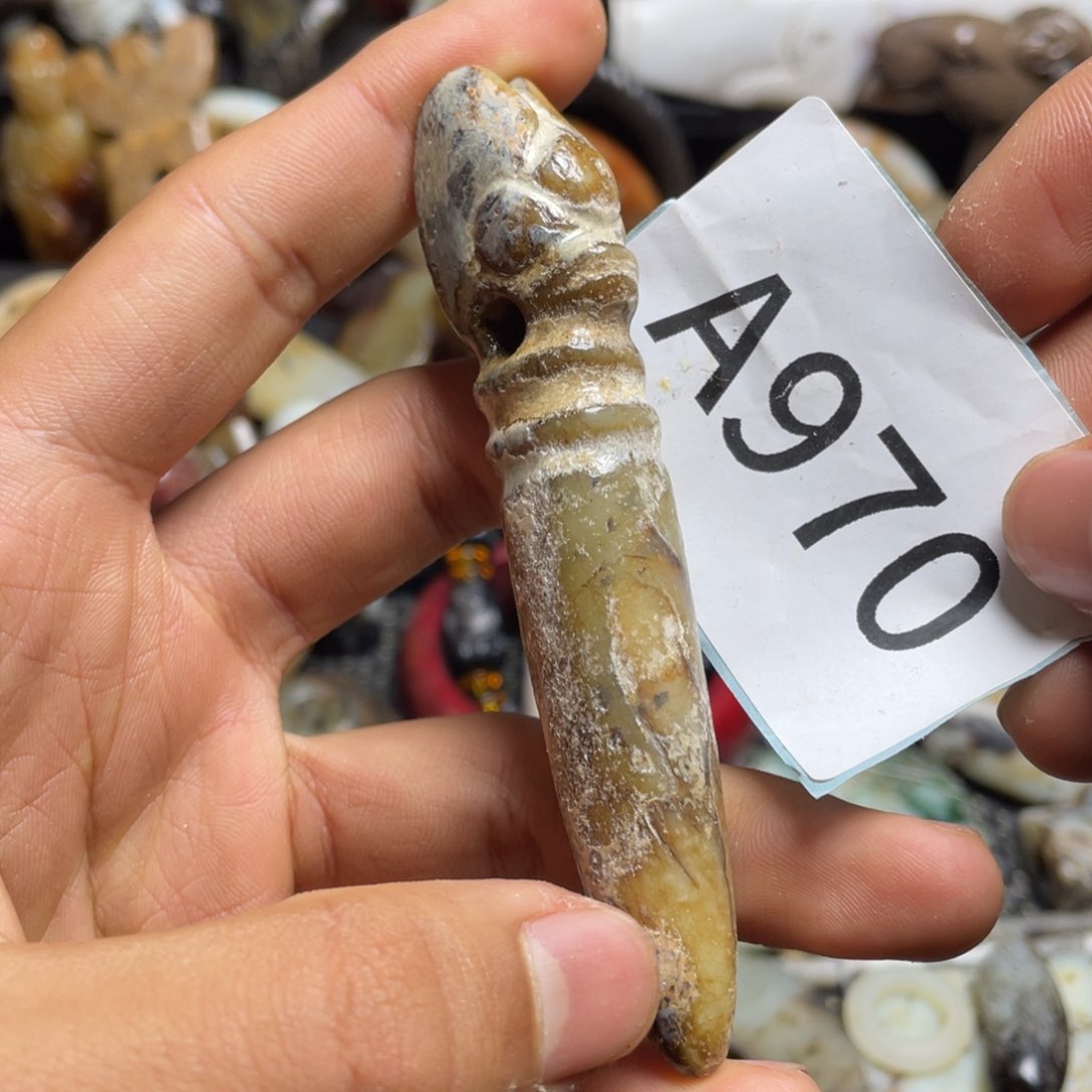 和田玉（糖玉）挂件未镶嵌