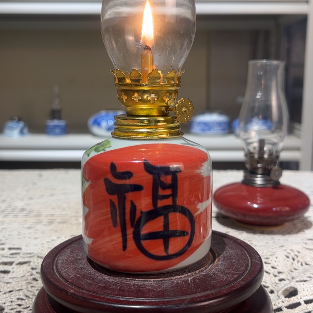 摆件景德镇陶瓷香薰灯