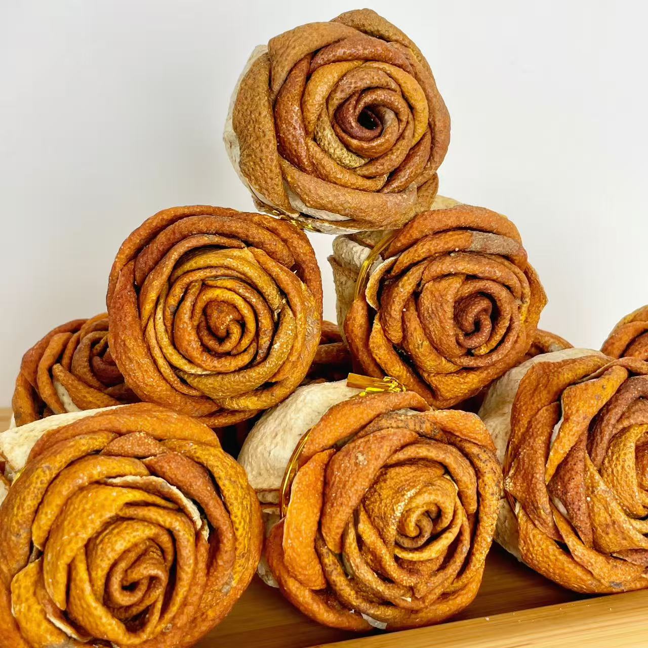 【新会陈皮广东新会】2024年天马圈枝大红皮玫瑰陈皮老陈皮新会特产