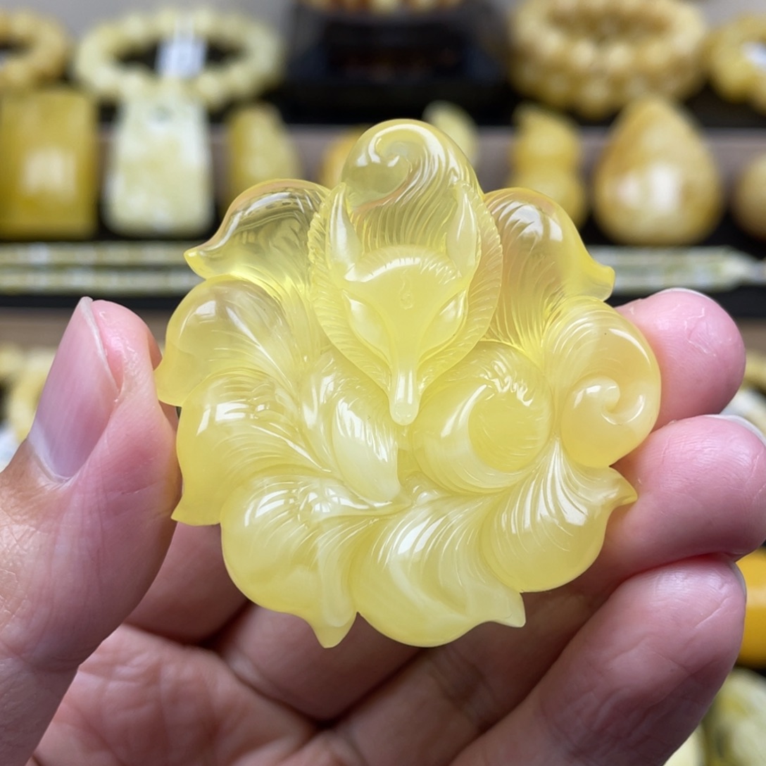 琥珀裸石未镶嵌琥珀蜜蜡