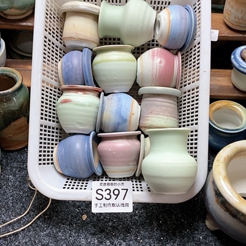 紫砂花盆o*?397微瑕品口径3到4左右