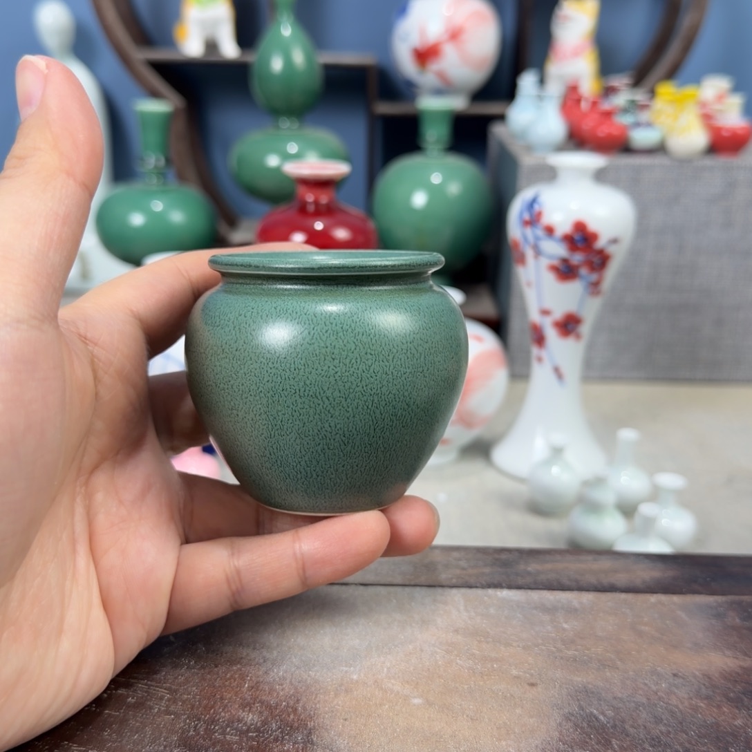 陶瓷手工小花器摆件