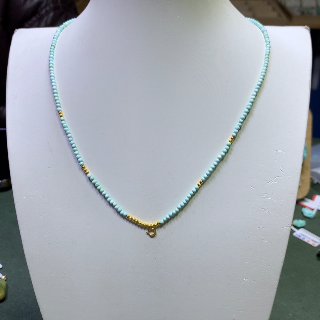 绿松石万能链18K金镶嵌