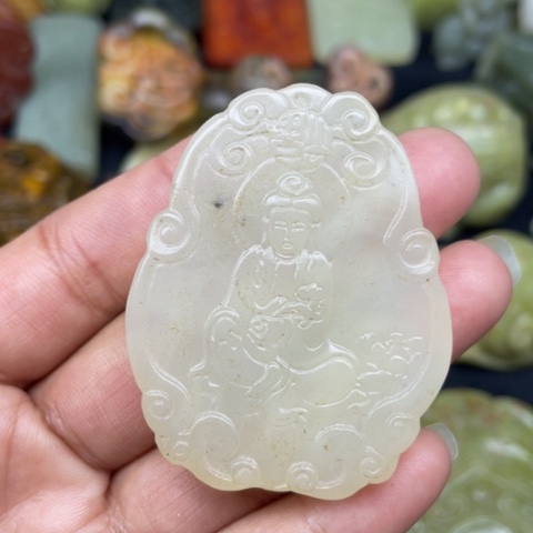 蛇纹石玉颈饰未镶嵌34