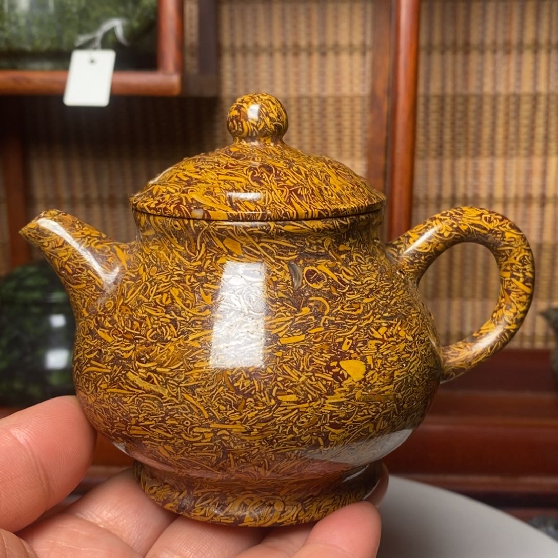 大*?金丝玉高品大潘壶