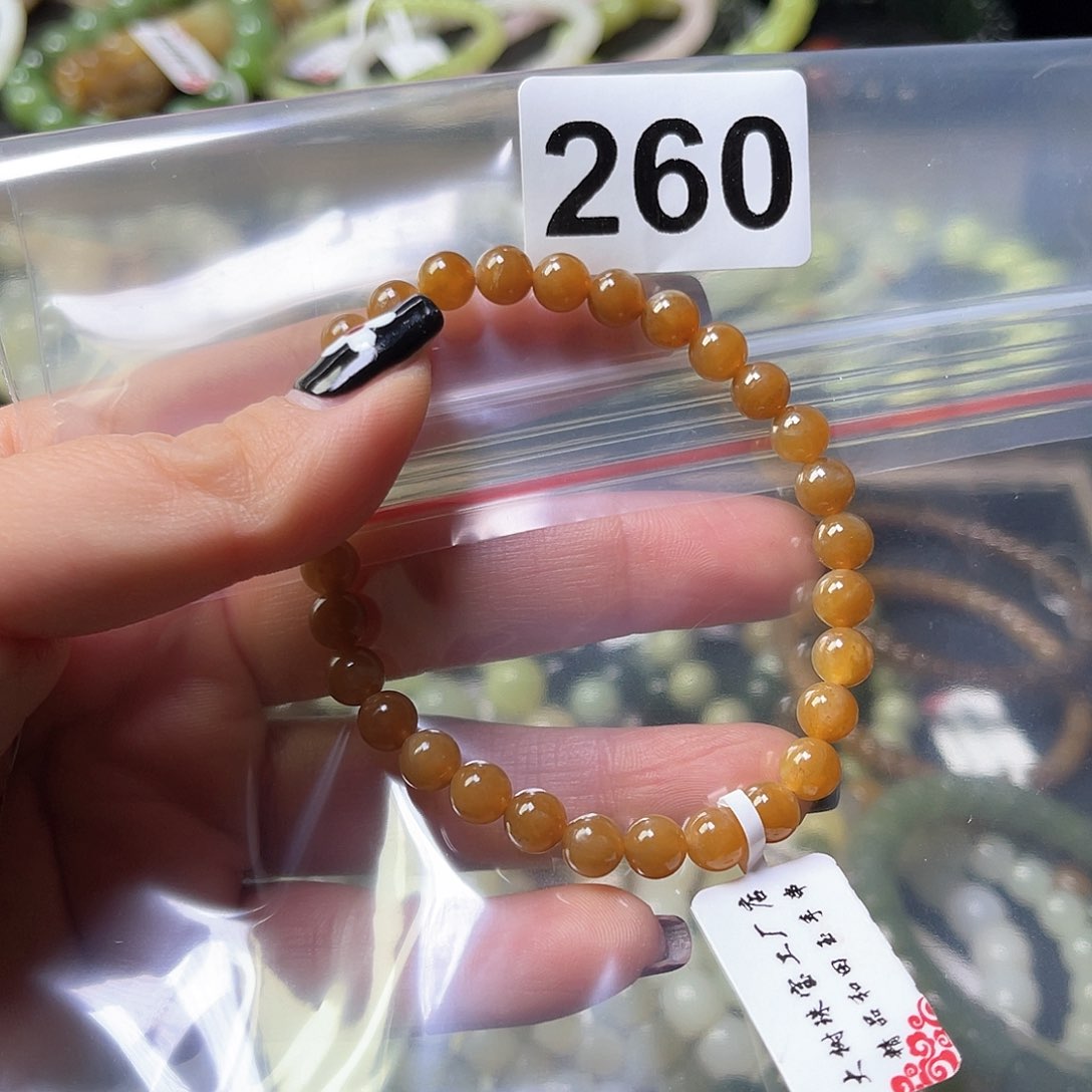 未镶嵌和田玉手链百*三