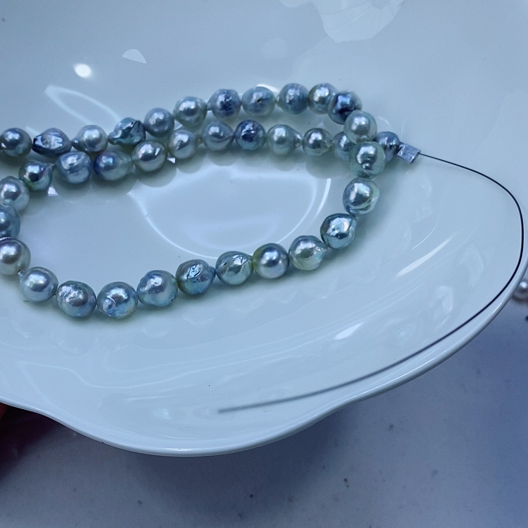 海水珍珠颈饰银S925镶嵌