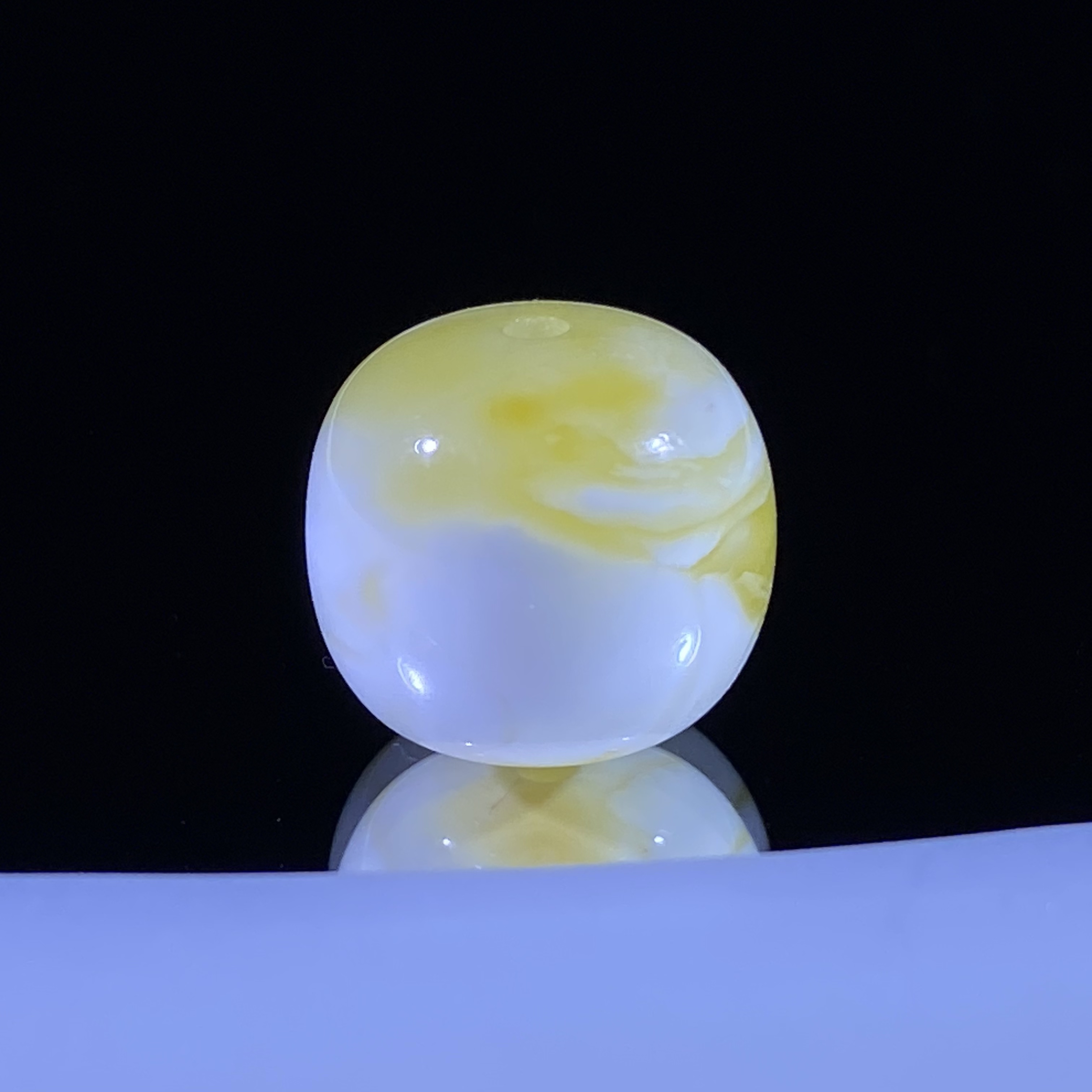 11.7mm金漆白溶洞妖花蜜蜡老型 全品配串好看妖