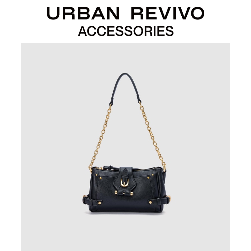URBAN REVIVO2025秋季新款女士潮流街头单肩斜挎包UAWB50207