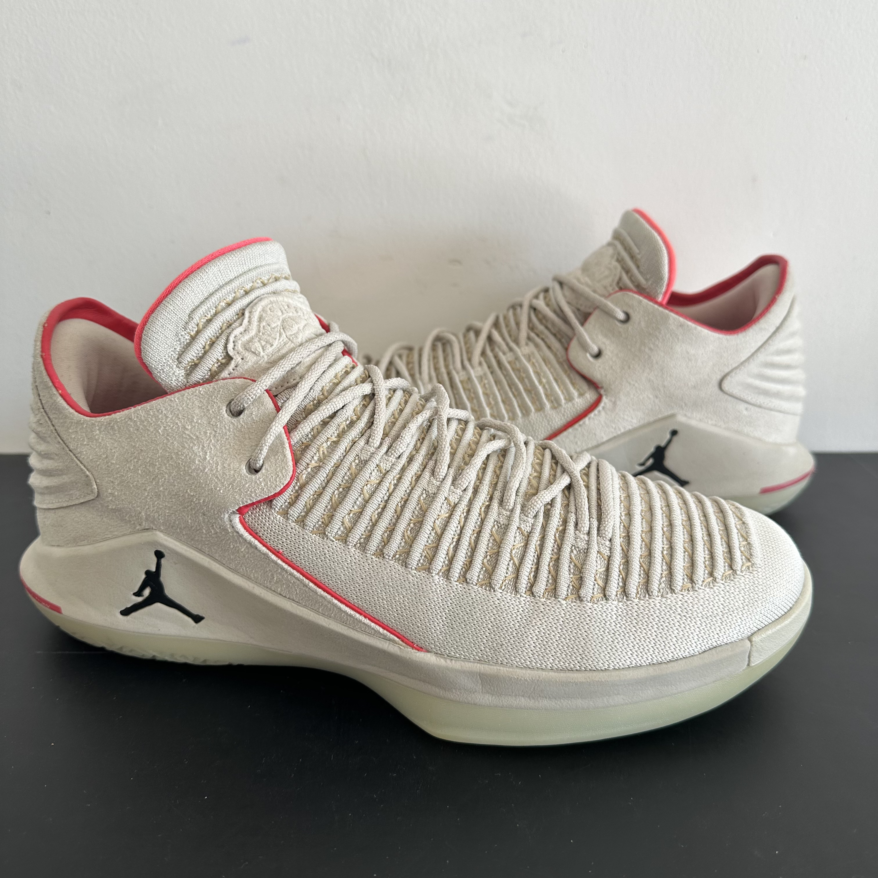 44码 九九新 原盒 aj32 乔32 沙漠灰 白灰 篮球鞋 男鞋