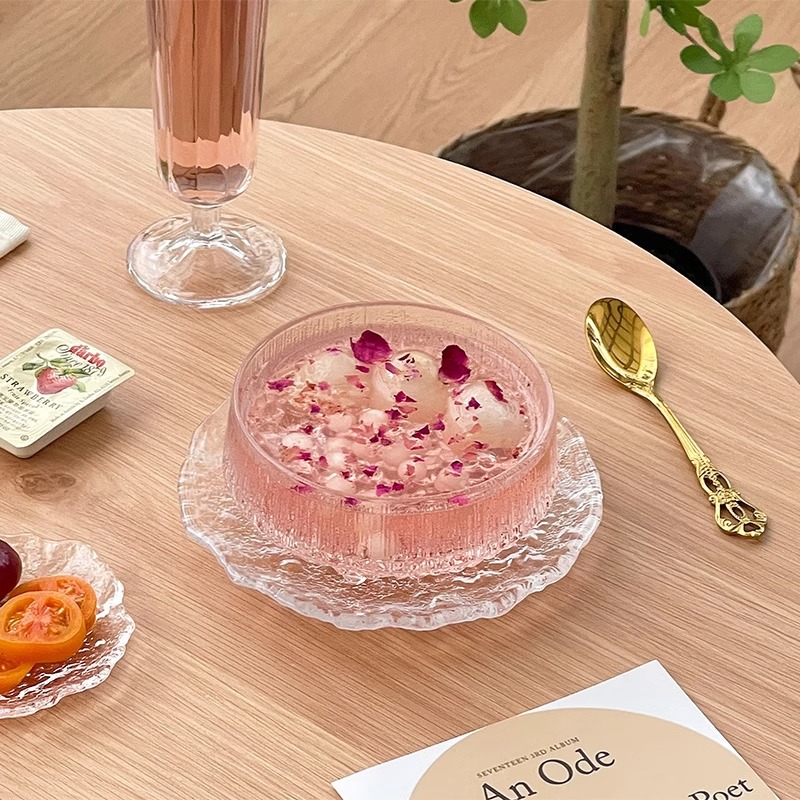 网红燕窝碗精致高档美容院甜品碗银耳羹碗凉粉碗加厚玻璃碗点心碗