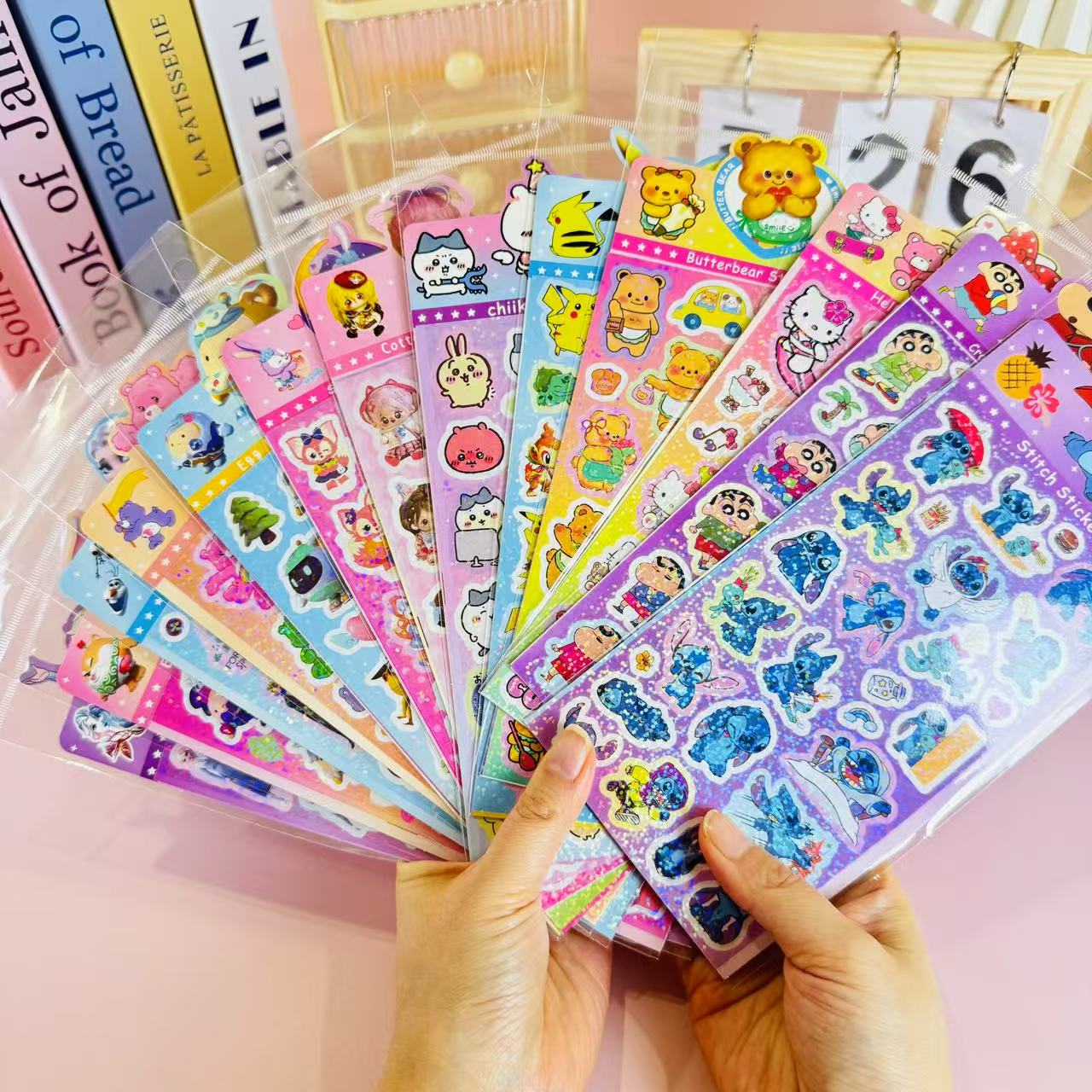 ②【镭射平面贴】三丽鸥疯狂动物城卡皮创意贴纸卡通可爱圣诞节礼物