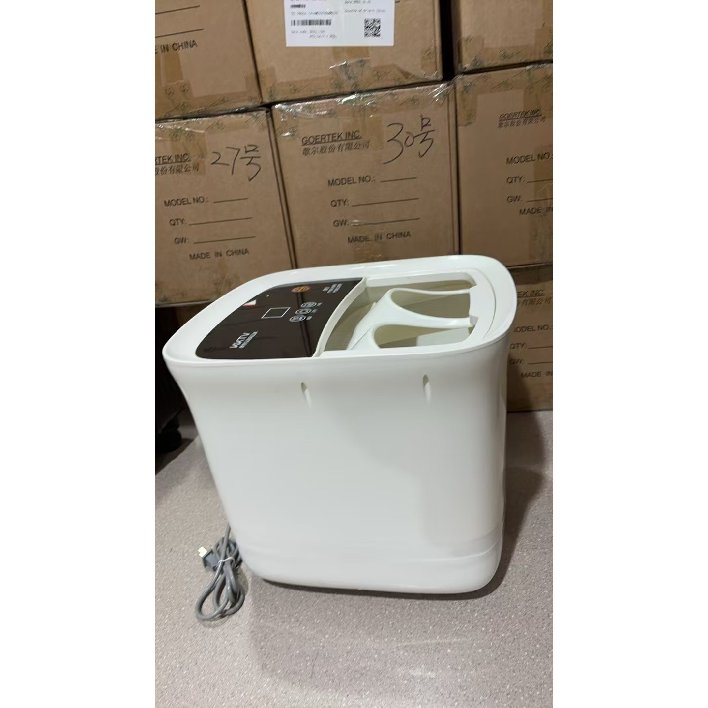 足浴盆全自动恒温加热泡脚桶家用电动按摩深桶洗脚熏蒸足浴盆YH