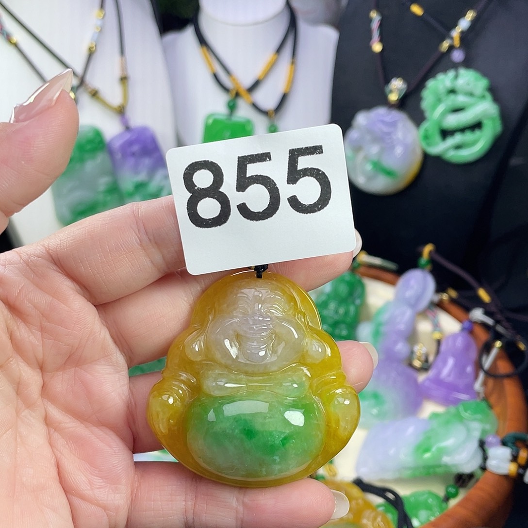 翡翠未镶嵌吊坠(赠链)