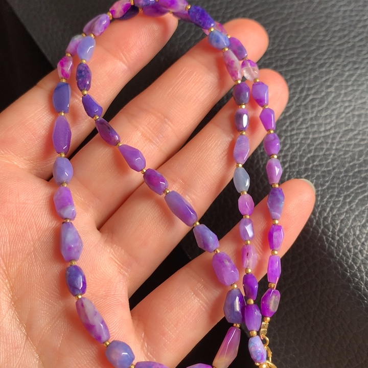 苏纪石（舒俱来）项链18K金镶嵌