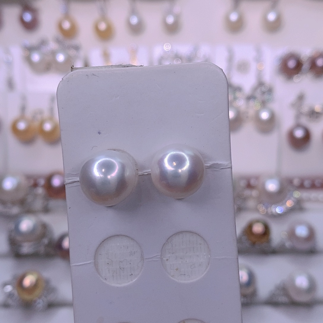 兔***团颈饰淡水珍珠银S925镶嵌