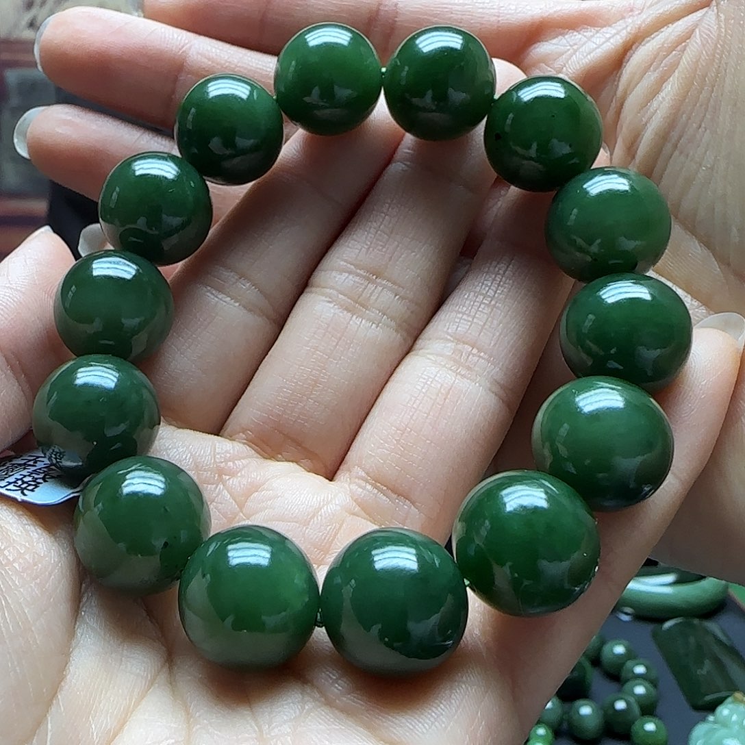 和田玉手串未镶嵌