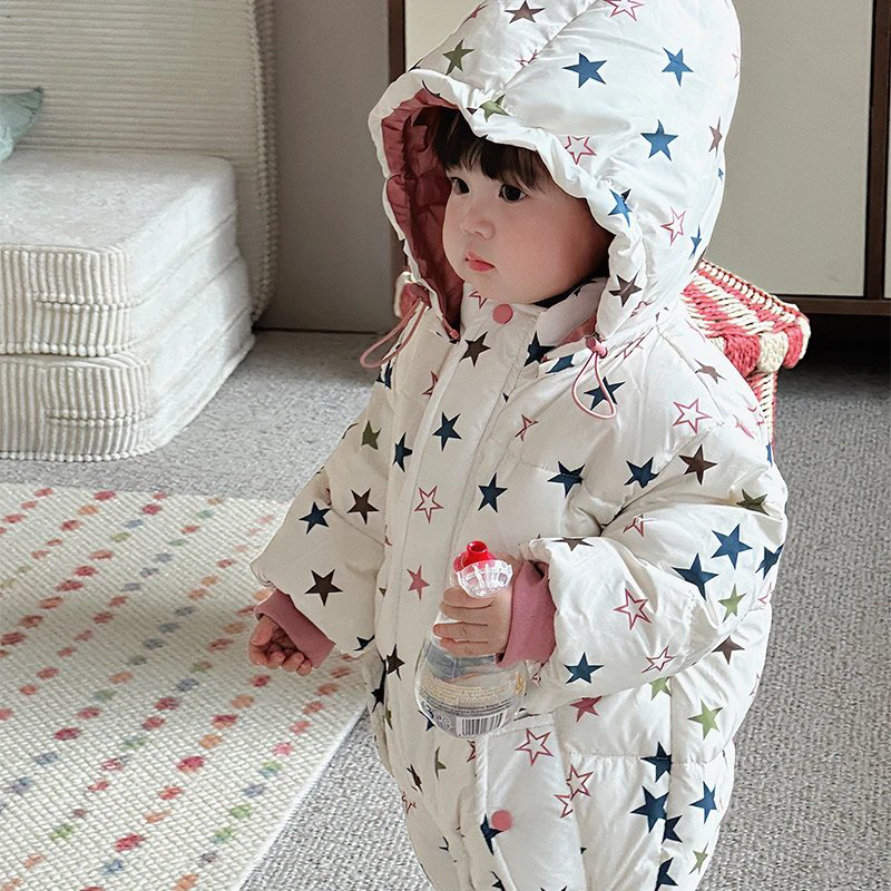 丸纸冬季五角星连体羽绒服【不支持退换】
