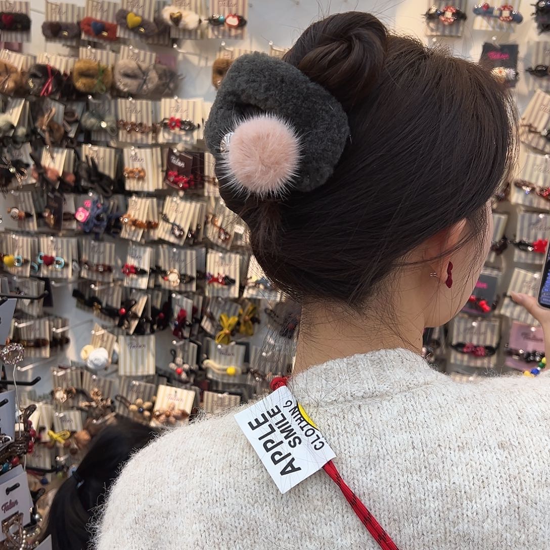 布艺铁合金粉色球球