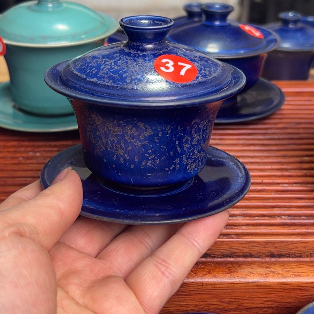 手工制作钧窑茶器