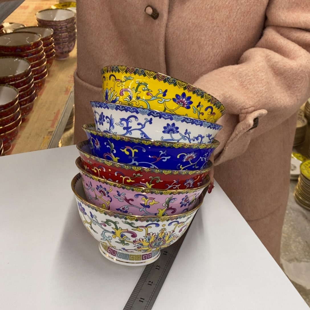 珐琅6个6英寸6色直径15.5厘米